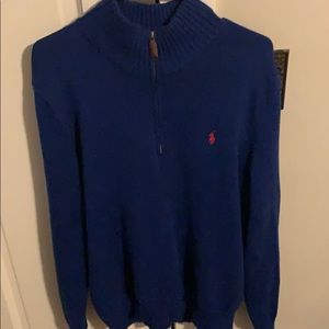 Ralph Lauren polo men’s large  1/4 zip sweater